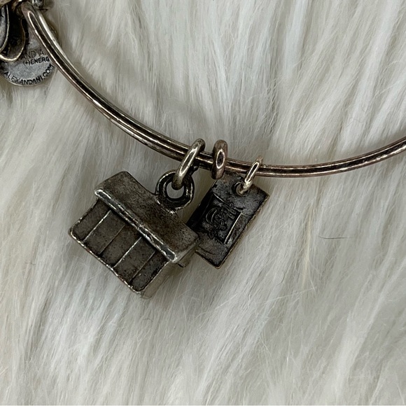 Alex and Ani Monopoly House Rafaelian Silver Charm Bangle Bracelet - Picture 2 of 2